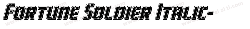 Fortune Soldier Italic字体转换